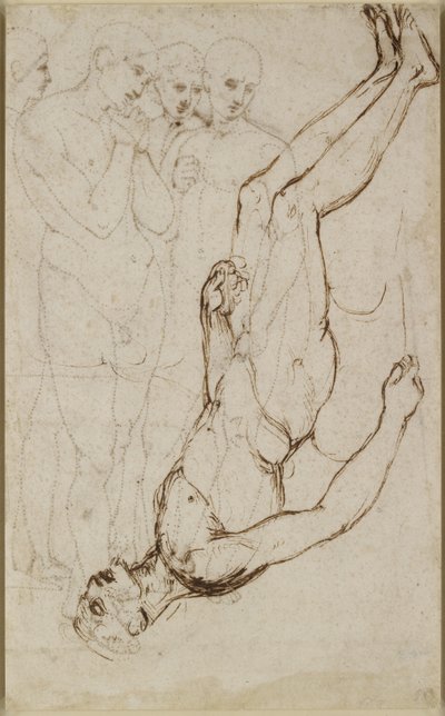 Verso: Study of the Body of Christ in a Pietà, WA1846.171 by Raffaello Sanzio Raphael